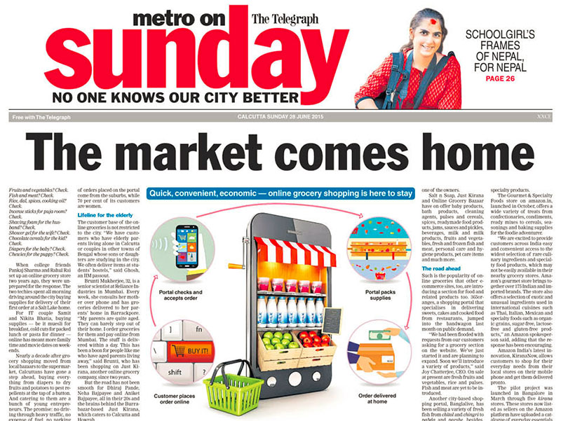 Online grocery Kolkata on the telegraph metro JustShop24.com